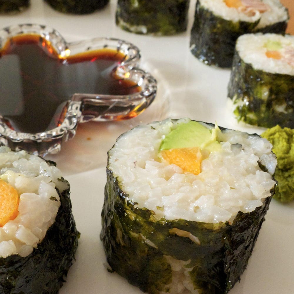 Vegetariánske sushi maki